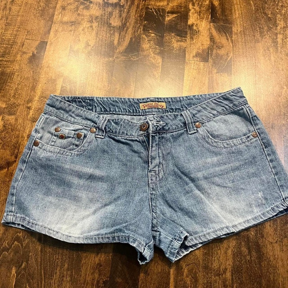 y2k 90's folklore granola denim cuts off shorts hippie costal skater